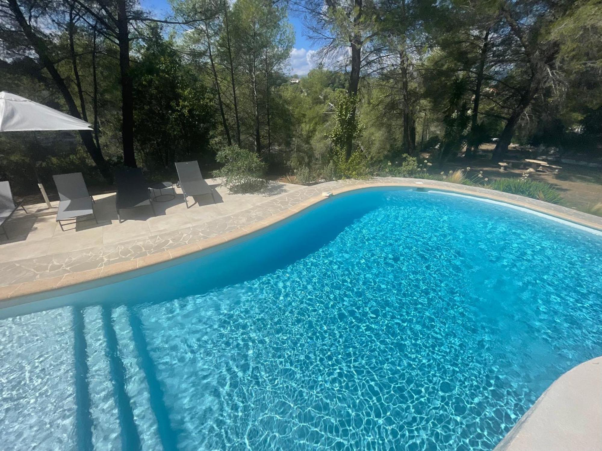La Villa Des Carriers- Maison Avec Piscine Proche Mer Roquefort-les-Pins Exterior foto